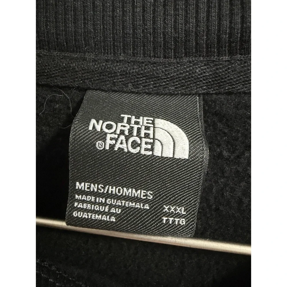 The North Face Sweatshirt Mens 3XL Black Fleece Pullover Camping Mushroom